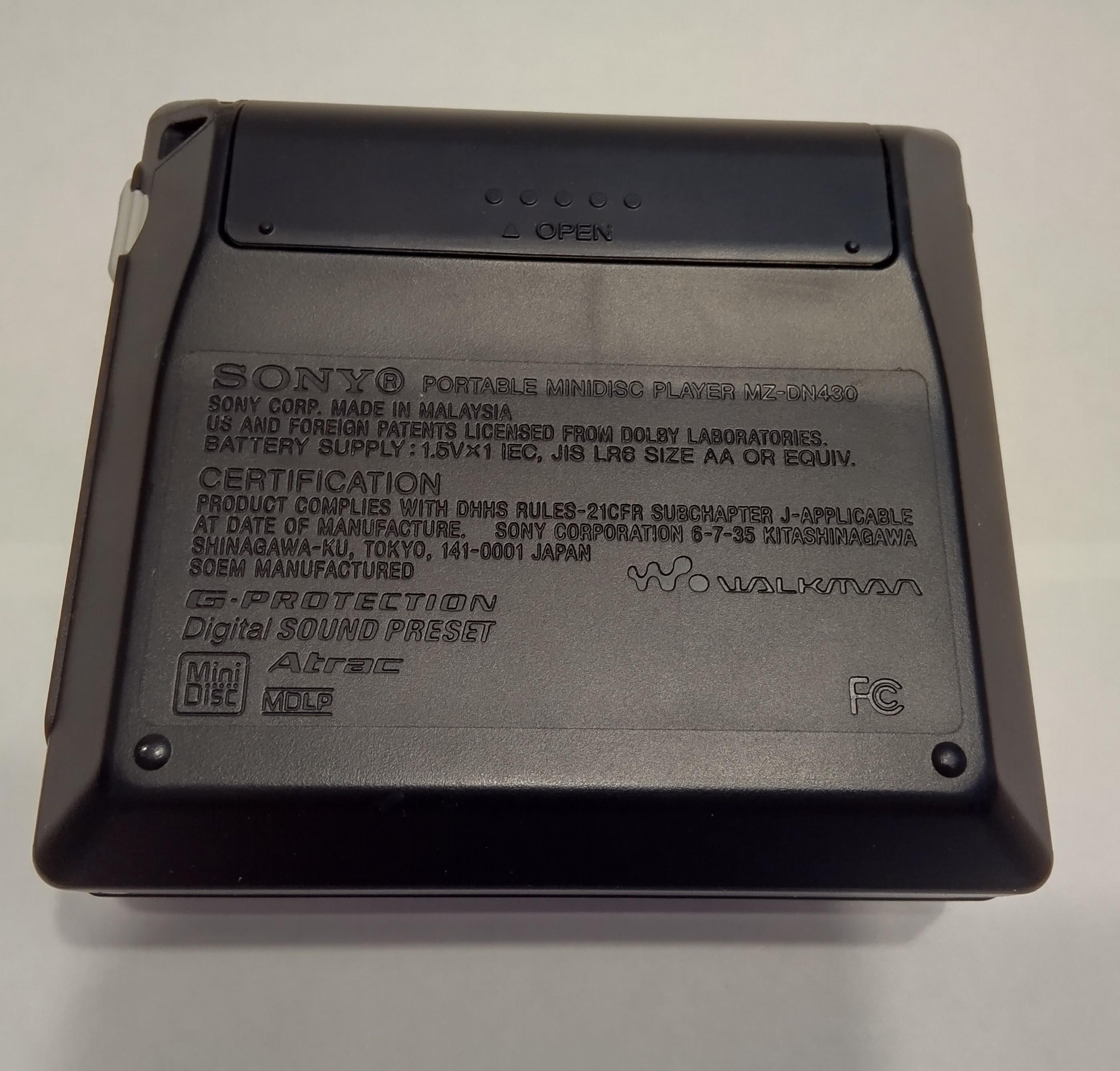 MZ-DN430 Back MZ-DN430 Back